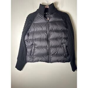 Anatomie Mixed Media Black Travel Jacket Size Medium